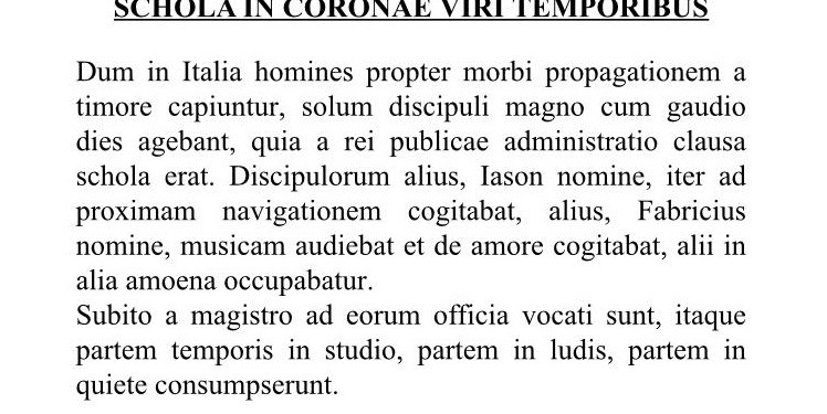 versione coronavirus