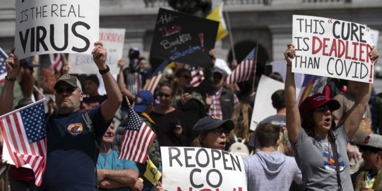 coronavirus proteste lockdown