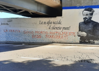 Murales Peppino Ognina danneggiato