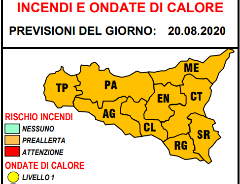 allerta incendi sicilia