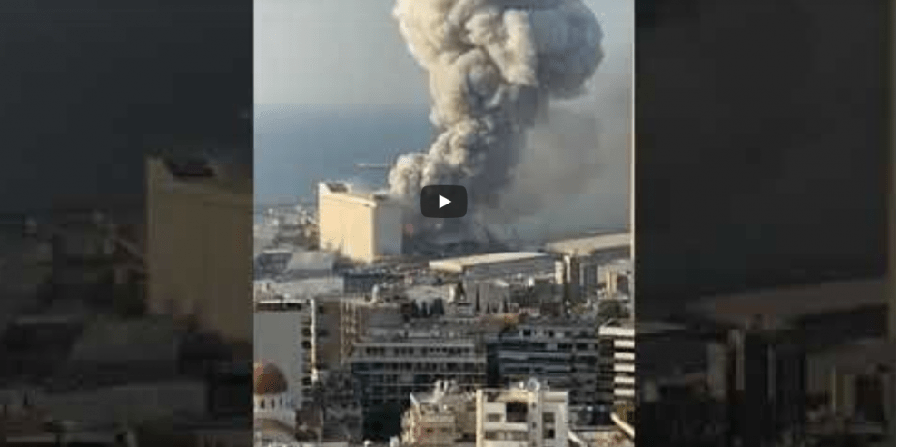 Video delle esplosioni al porto di Beirut