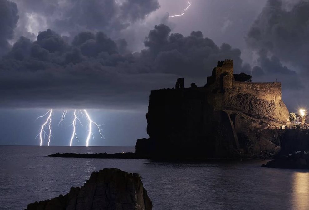 Tempesta di fulmini a Catania
