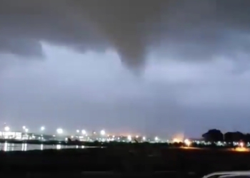 video tromba d'aria aeroporto Catania