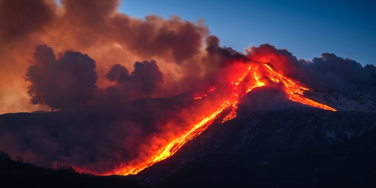 eruzione etna 21 febbraio