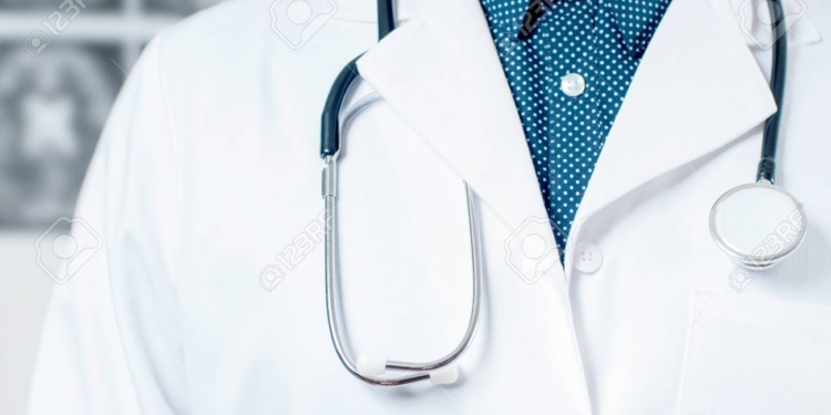 male doctor with stethoscope healthcare medical concept