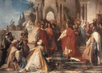 Georg von Ramberg - The Court of Emperor Frederick II in Palermo