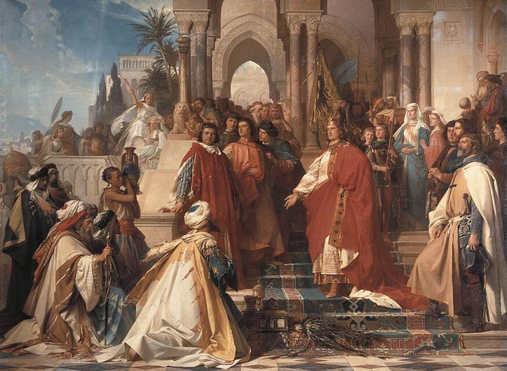 Georg von Ramberg - The Court of Emperor Frederick II in Palermo