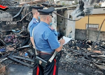 incendio a Catania