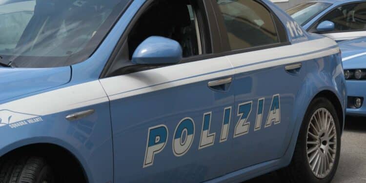 Intervento della polizia di Catania