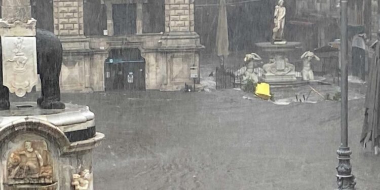 Maltempo a Catania