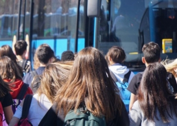 studenti su bus