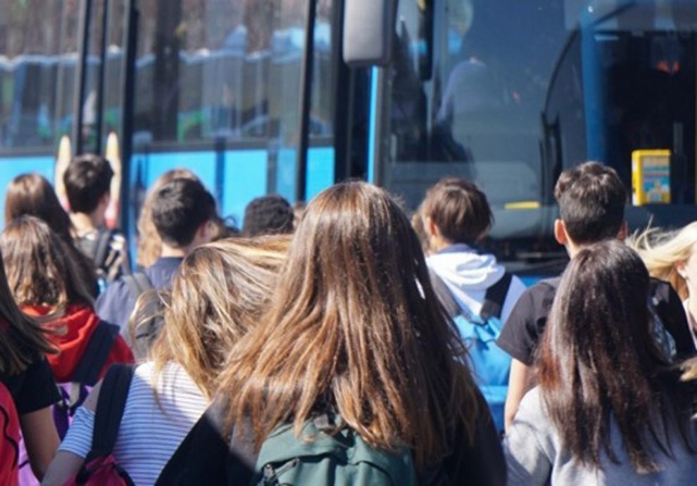 studenti su bus