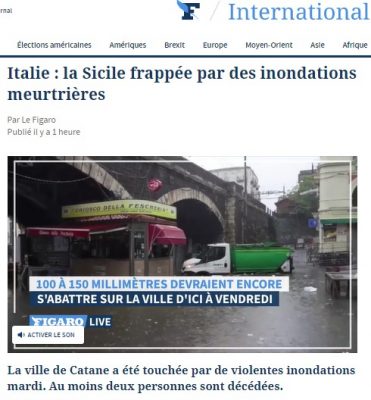 maltempo Catania Le Figaro