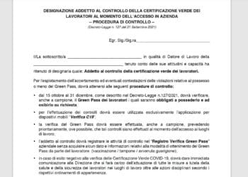 registro verifica green pass modello