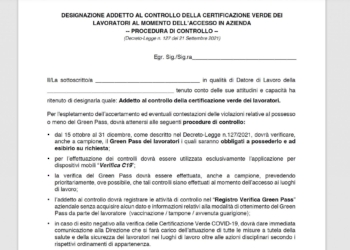 registro verifica green pass modello