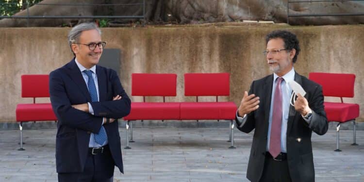 il presidente della Ssc Daniele Malfitana e il rettore Francesco Priolo