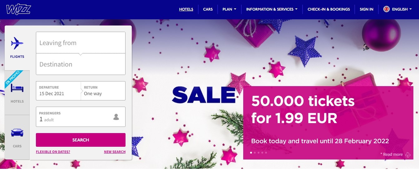 Wizz Air offerta voli Catania