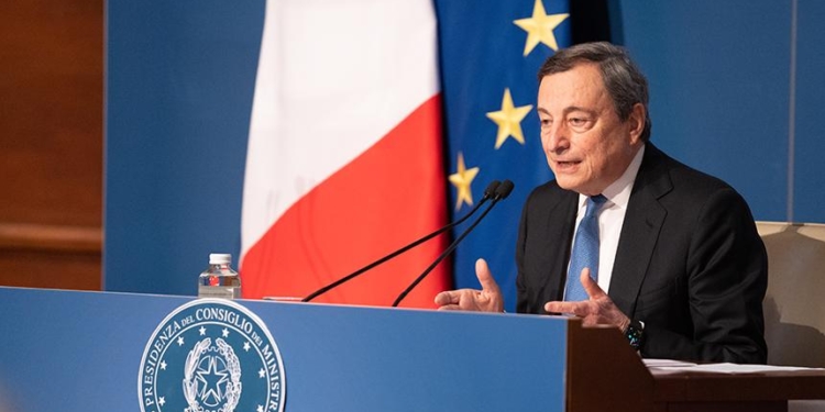 conferenza stampa draghi