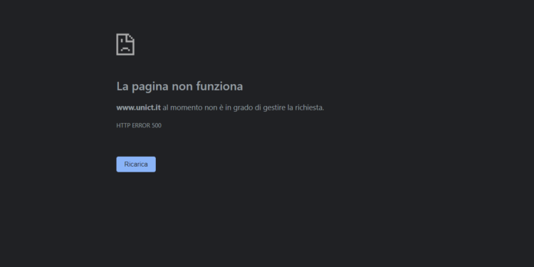 unict malfunzionamento