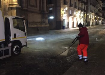 pulizia strade di Catania