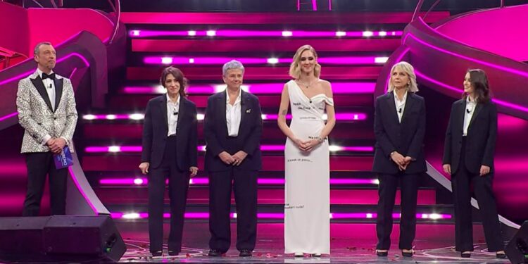 violenza sulle donne thamaia sanremo 2023 chiara ferragni