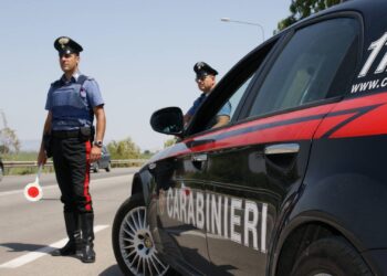 Controllo in strada dei Carabinieri