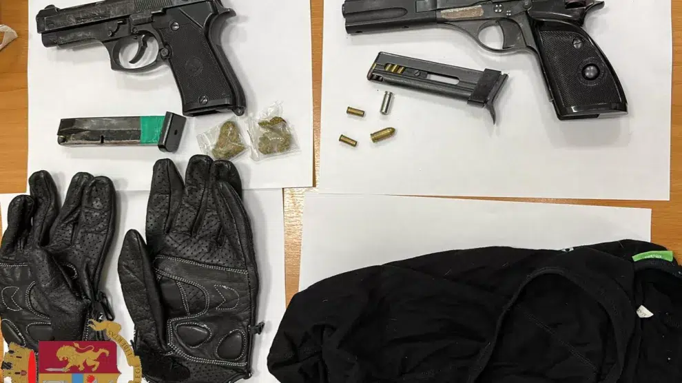 armi e droga sequestrate