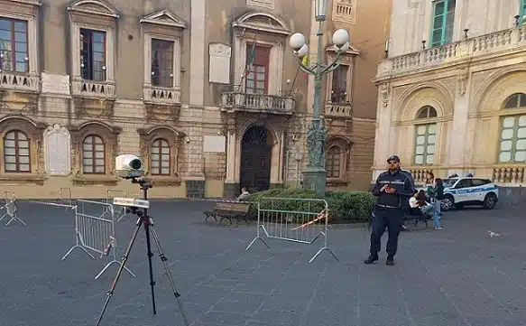 autovelox bici piazza università catania