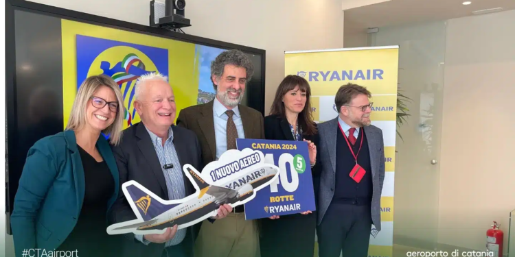 nuove rotte ryanair catania