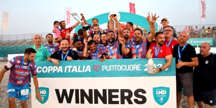 catania fc vittoria coppa italia beach soccer