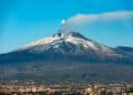 mount etna volcano and catania sicily italy