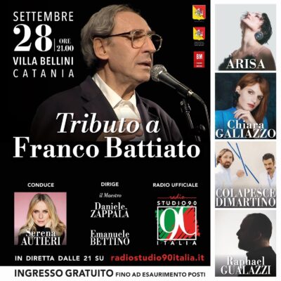 omaggio franco battiato villa bellini catania