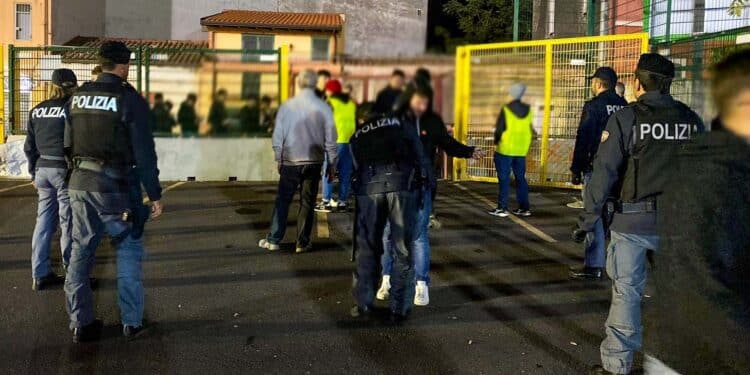 scontri curva sud catania arrestati tifosi