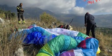 parapendio incidente vvf