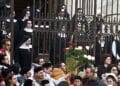 Catania festa di Sant'Agata, le suore Benedettine del Santissimo Sacramento in via Crociferi dinanzi al monastero San Benedetto