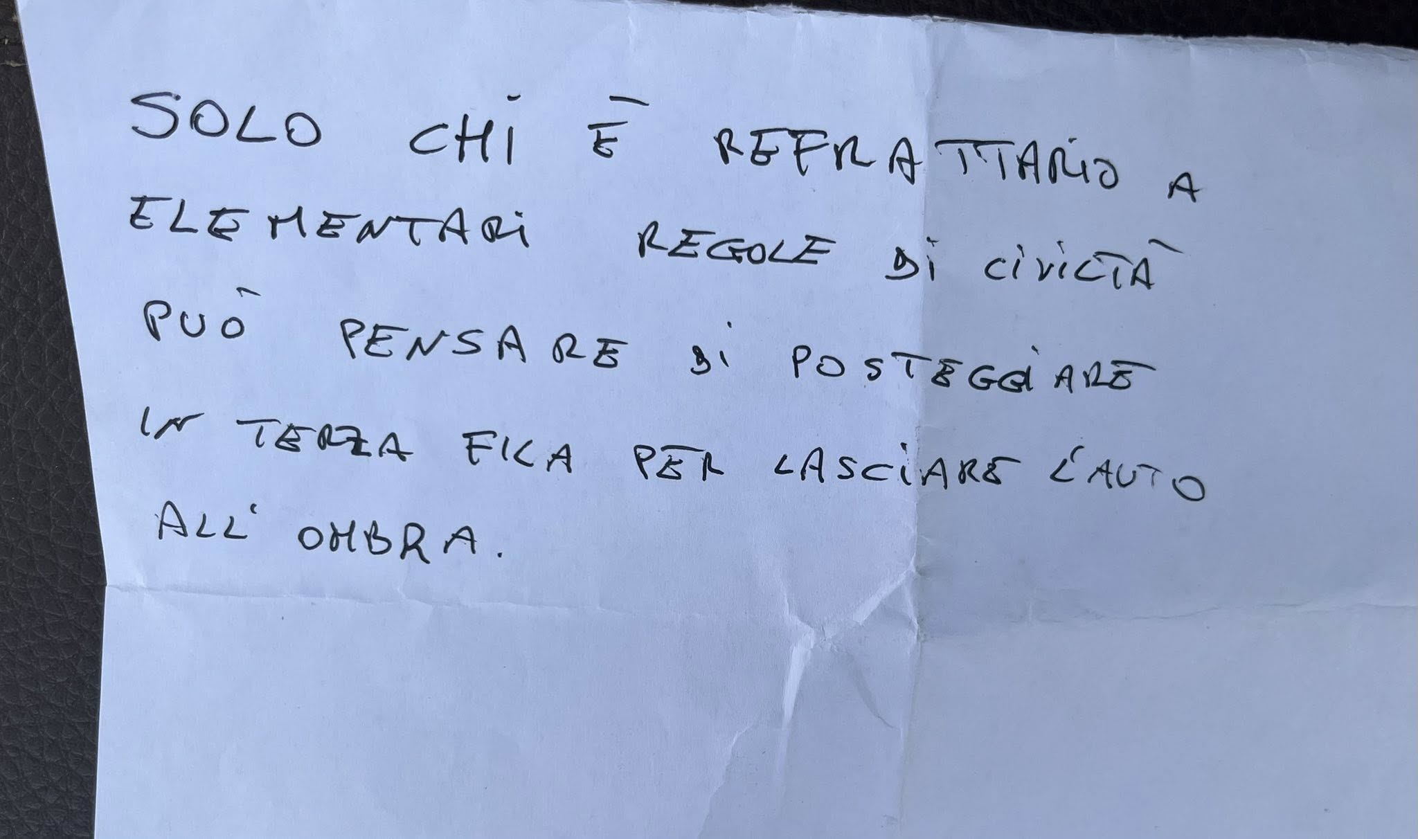 trantino biglietto parcheggio irregolare catania