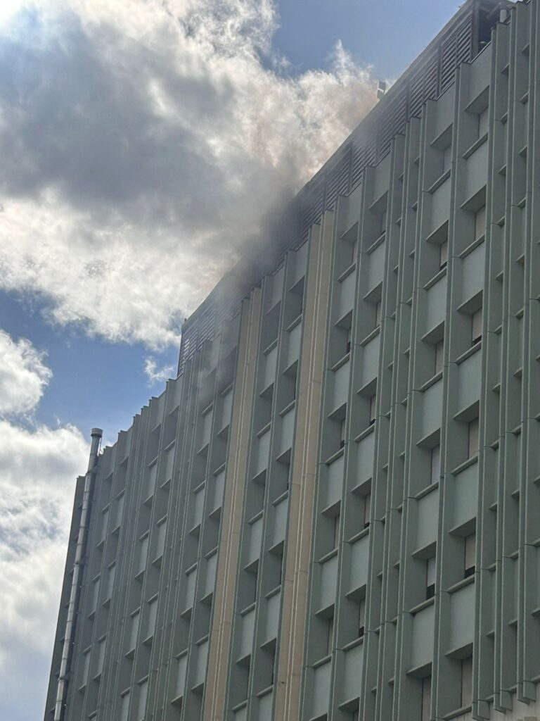 Incendio Ospedale Cannizzaro di Catania