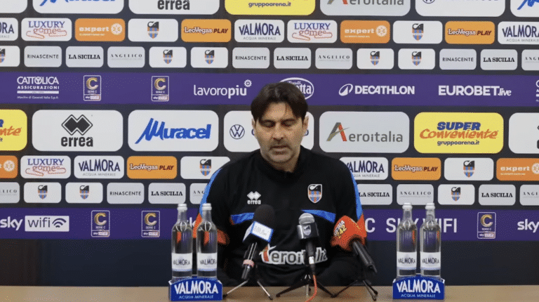 Conferenza pre-gara  Catania - Az Picerno dell’allenatore del Catania William Viali