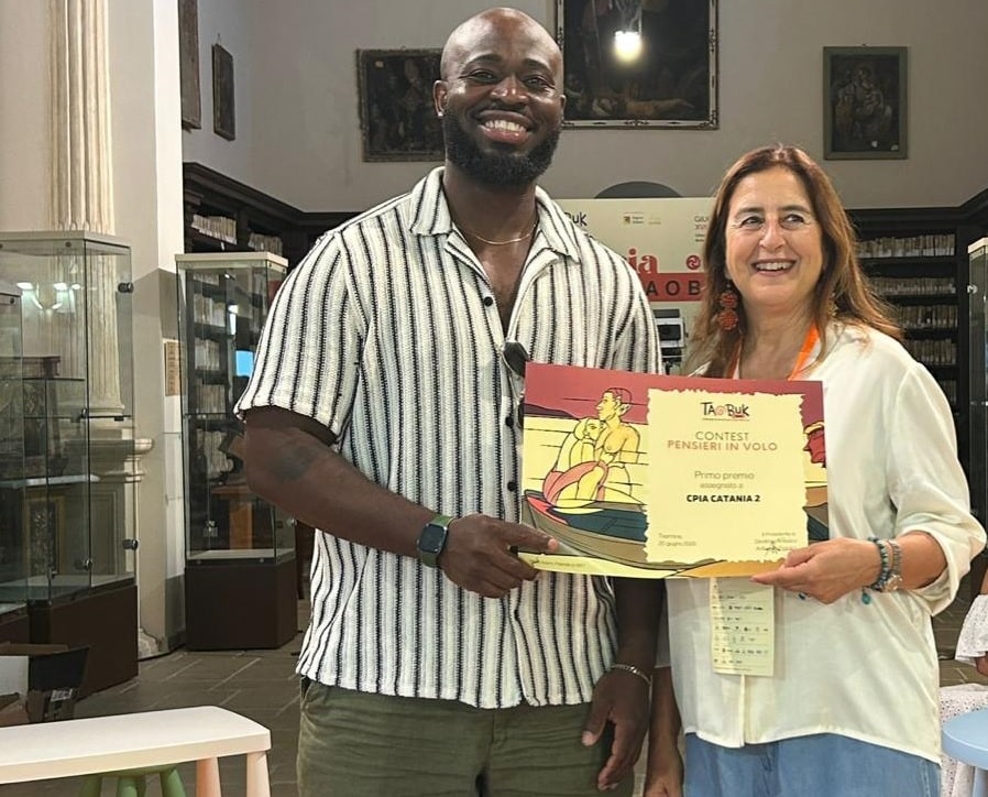 Taobuk 2026: il CPIA Catania 2 di Giarre vince il contest “Pensieri in volo”