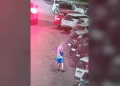 Parcheggiatore abusivo ripreso dalla video sorveglianza