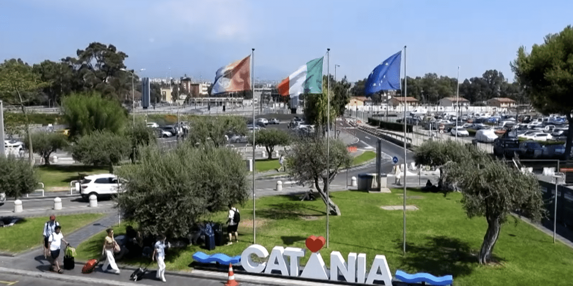 In foto l'aeroporto di catania Fontanarossa