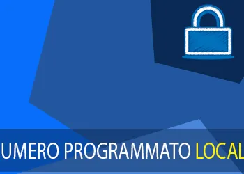 NUMERO PROGRAMMATO LOCALE