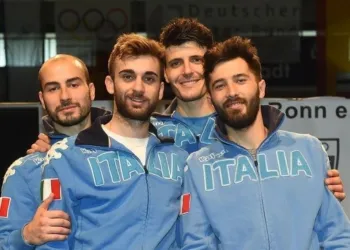 Daniele Garozzo Con I Compagni Di Nazionale A Bonn