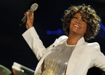 US singer Whitney Houston performs on stage during the 183rd edition of the TV show presented by 